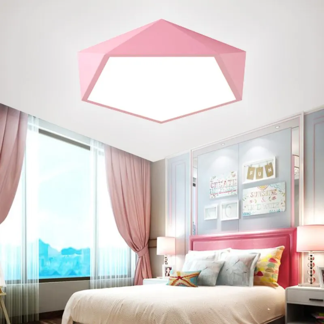 LED Ceiling Light for Bedroom or Kids Room, 3 Sizes and Dimmable Options