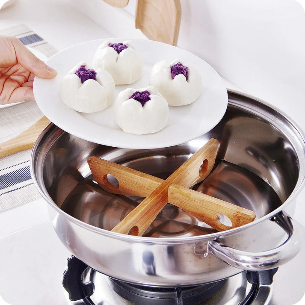 BowLift | Bamboo Pot Stand & Steam Rack