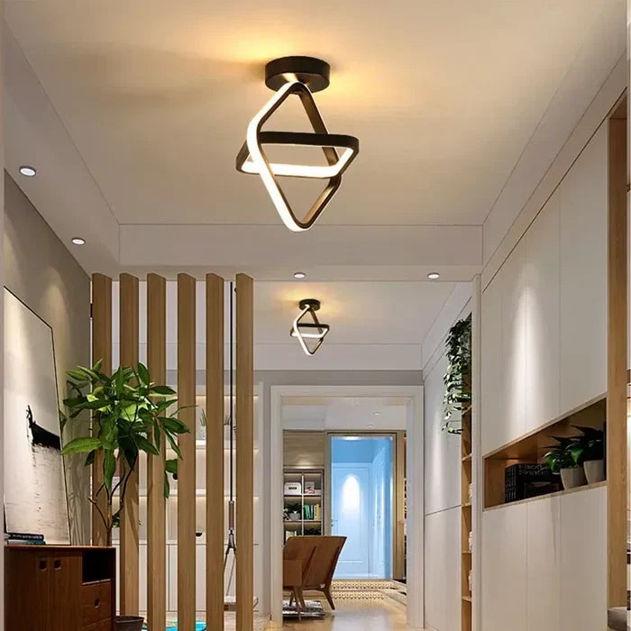 BowLift | Modern LED Ceiling Lamp with Double Ring Design - Twilight Rings