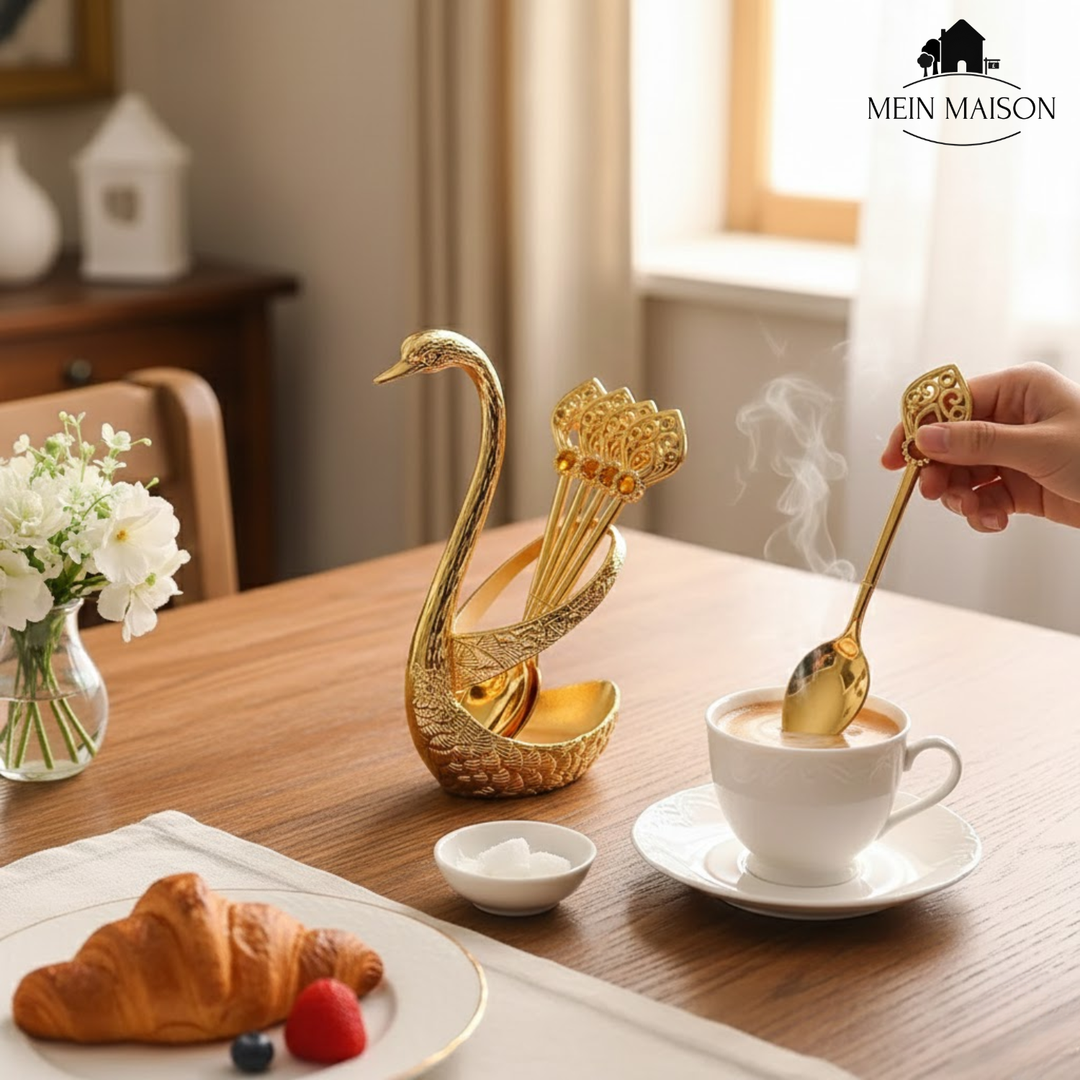 BowLift | SwanLuxe – Enhance coffee experiences with stylish swan-shaped spoons