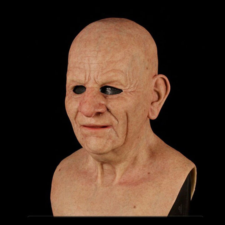 Creepy Old Man Mask – Realistic Latex Halloween Mask for Adults | Bowlift