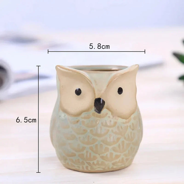 BowLift | Mini Owl Ceramic Plant Planter