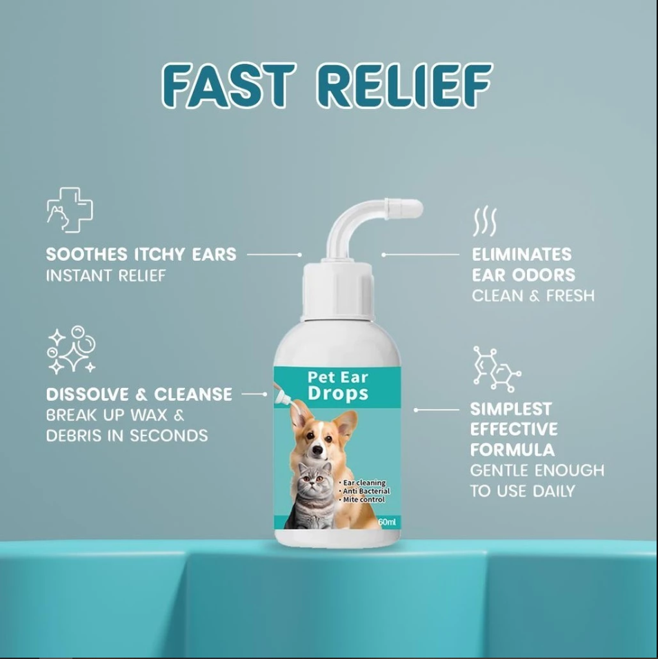 Natural Cat Ear Cleaning Drops Bowlift