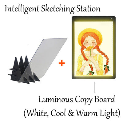 BowLift | Intelligent Reflection Drawing Board With APP Control, For Adults, Kids, Home, School & Office