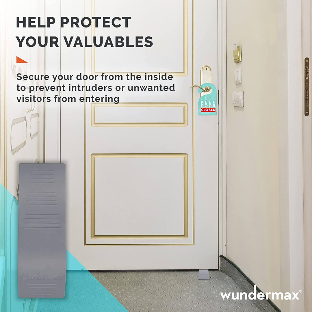 BowLift | 3-Pack: Wundermax Rubber Safety Door Stopper