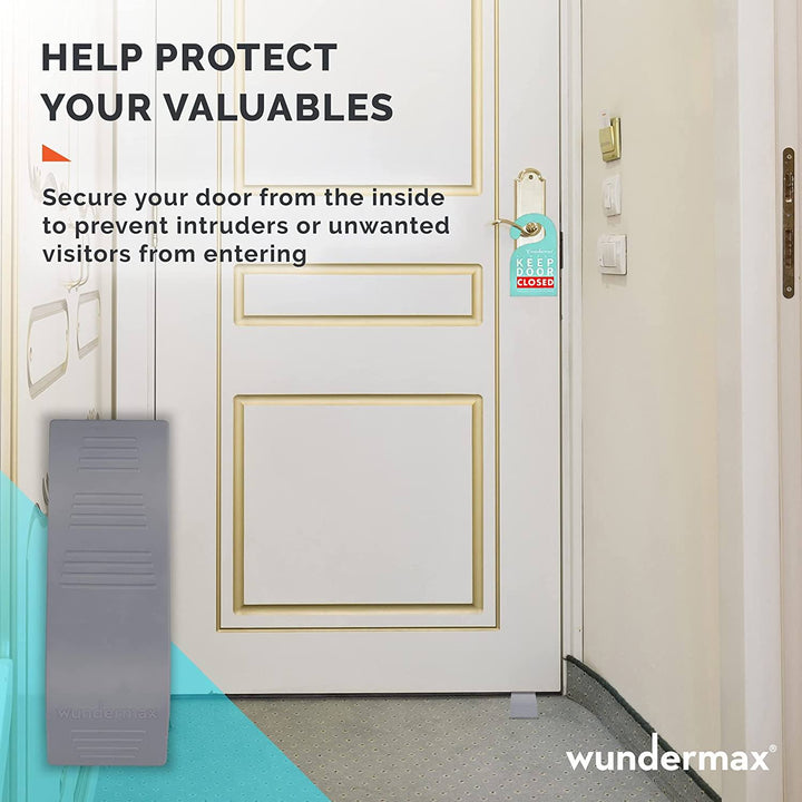 BowLift | 3-Pack: Wundermax Rubber Safety Door Stopper