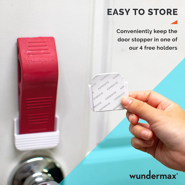 BowLift | 3-Pack: Wundermax Rubber Safety Door Stopper