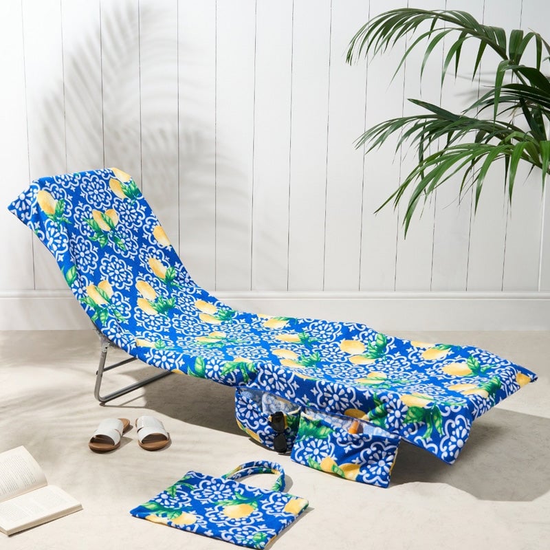 BowLift | Sun Lounger Towel with Pockets Storage in a Bag