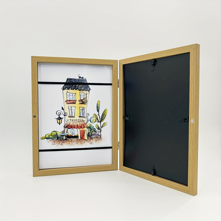 KidArtFrame – Cartoon Kids' Photo Frame with Wooden Frame Bowlift