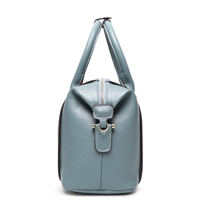 Structured Faux Leather Handbag