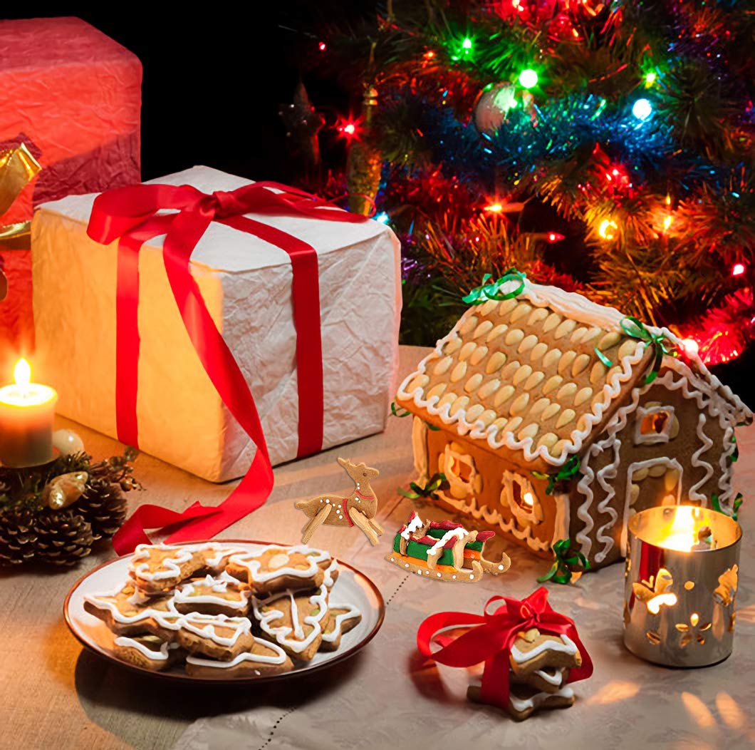 BowLift | Christmas Stainless Steel 3D Cookie Mold (18pcs)
