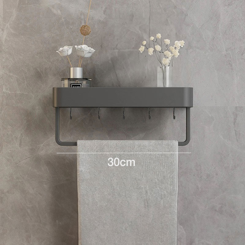 BowLift | Contemporary, elegant bathroom shelves in gray
