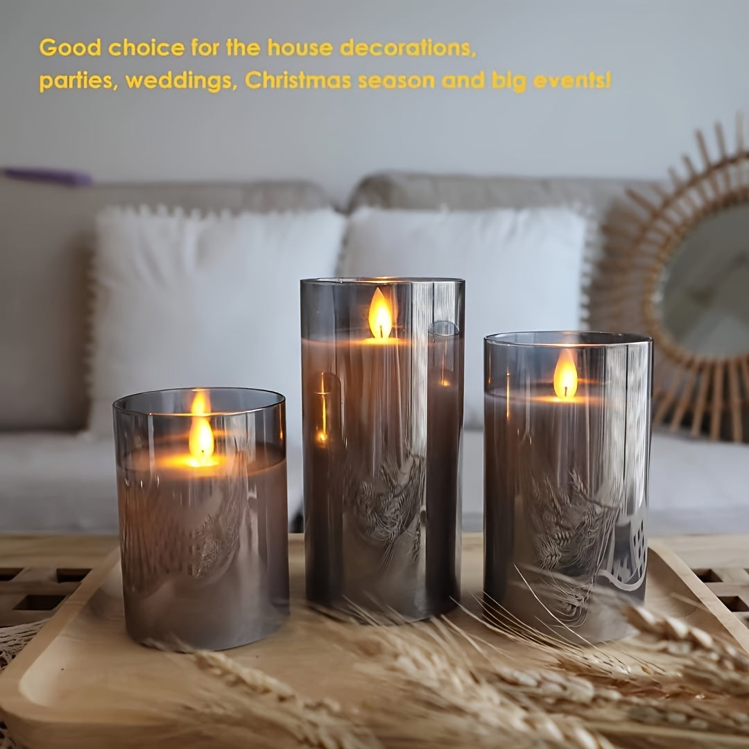 GlowCandle - Elegant LED Candle Set with Remote Control Bowlift