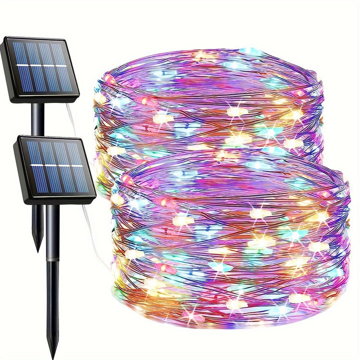 Solar Outdoor Fairy Lights with 200 LEDs for Garden, Patio and Fence Decor