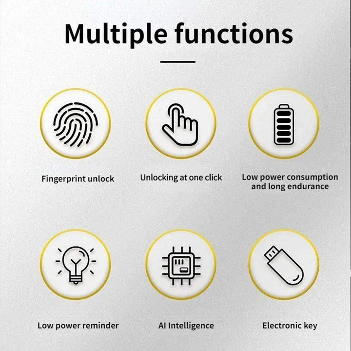 BowLift | FingerScan Lock – Smart Fingerprint Padlock without Keys or Codes