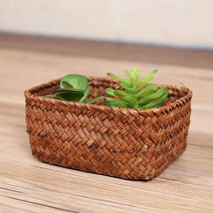 Handcrafted Natural Woven Storage Basket