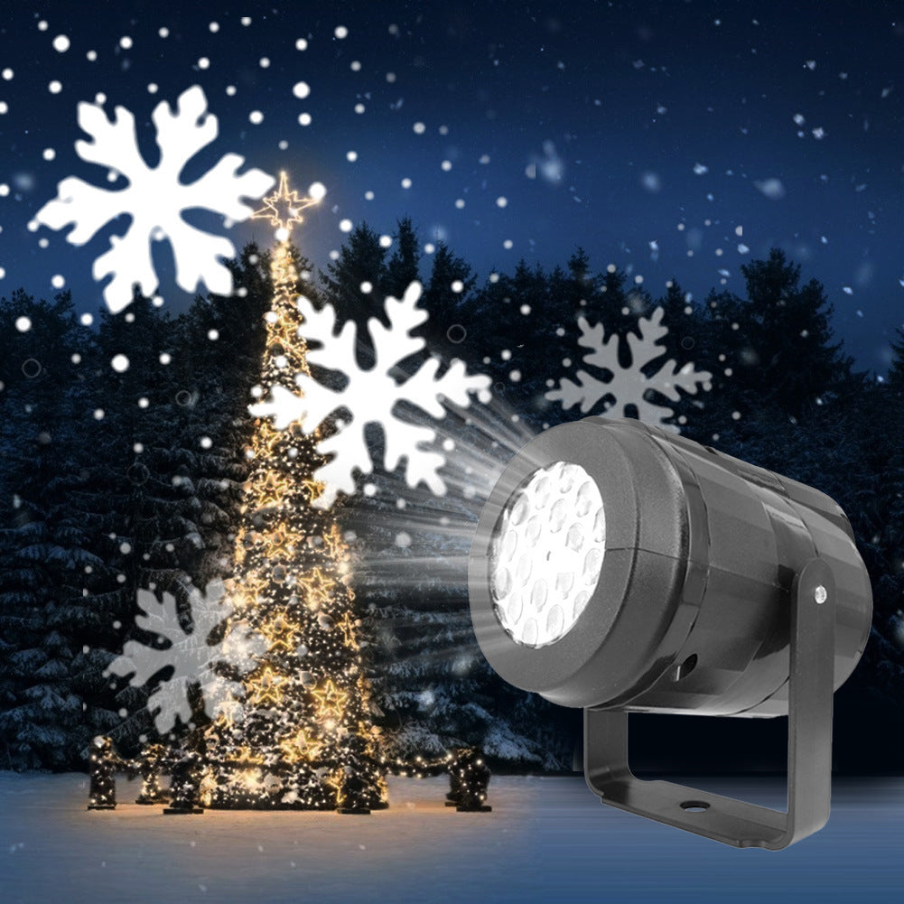 BowLift | LED Christmas Projector Snowflake Light Show – Waterproof Outdoor Lamp with 16 Patterns