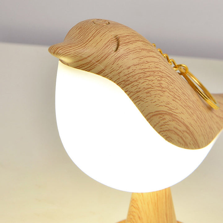 BowLift | Modern Wood LED Table Lamp Bird Design