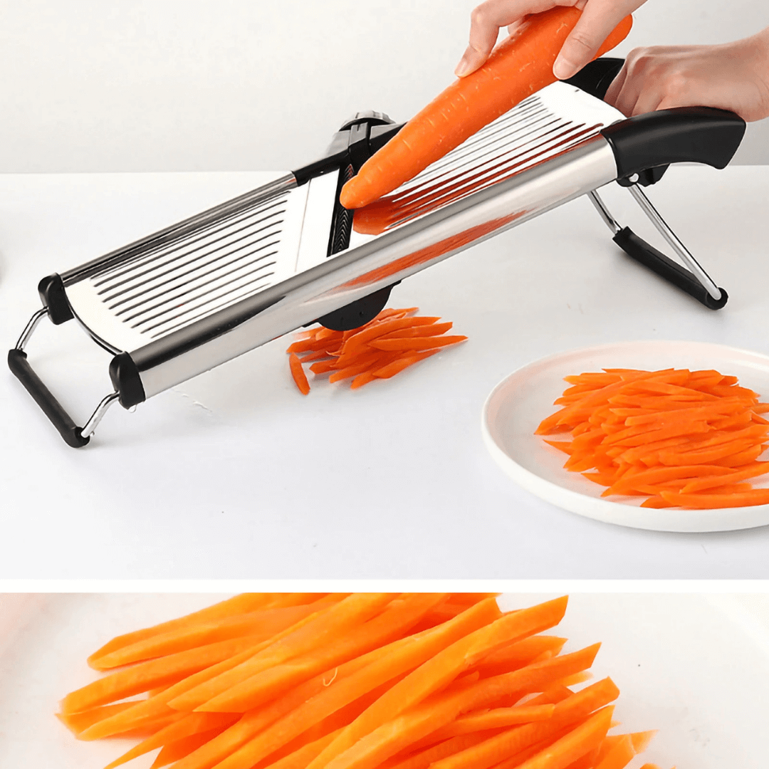 BowLift | Stainless Steel Mandoline Slicer – Adjustable Thickness Cutter