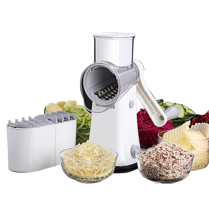 BowLift | 5 in 1 Rotary Cheese Grater Shredder