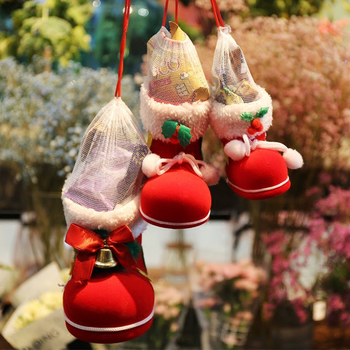 Festive Holiday Plush Stocking Bowlift