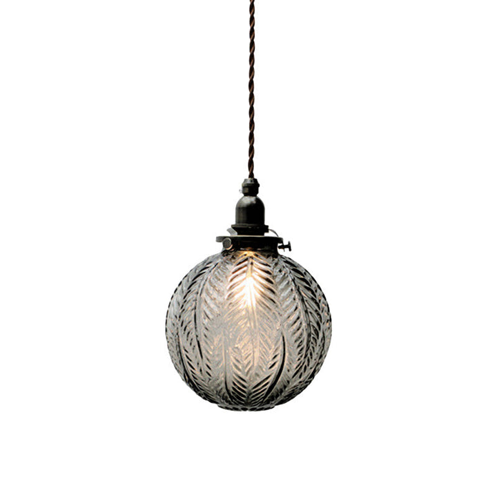 BowLift | Pendant Light with Vintage Glass Globe Shade