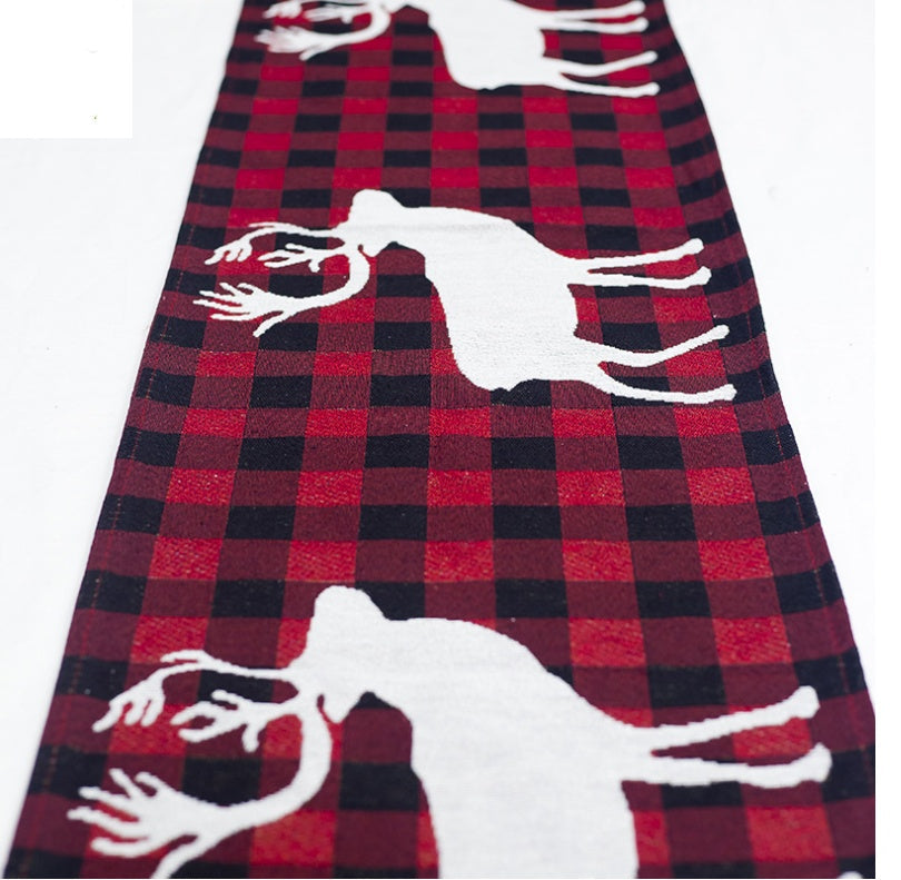BowLift | Christmas Elk Snowman Table Runner Merry Christmas Decorations