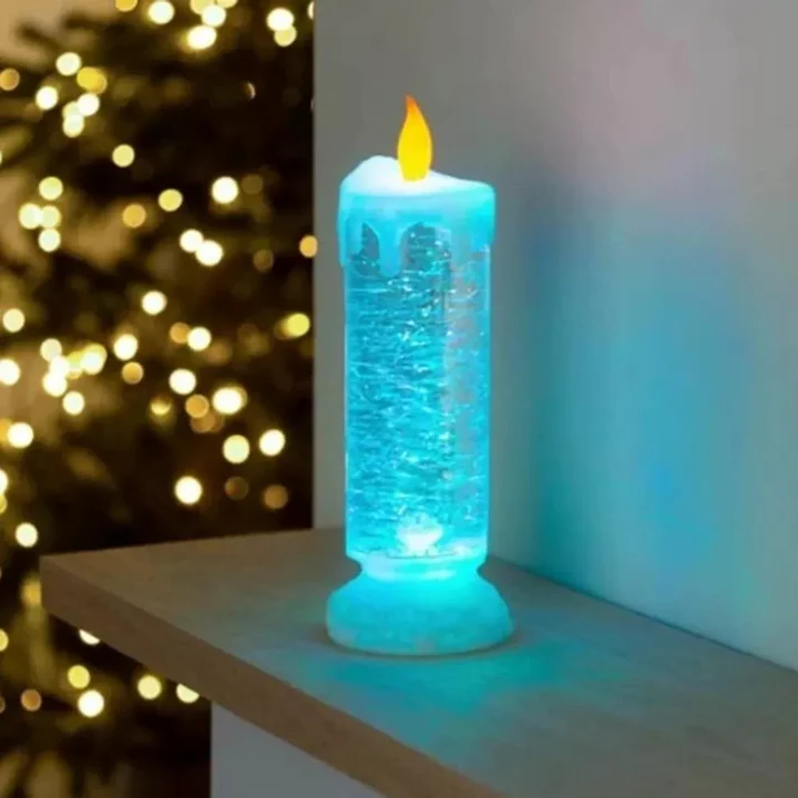 BowLift | LED Christmas Candles Rechargeable With Glitter
