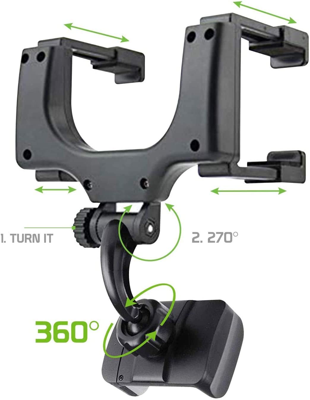 BowLift | Pro Max 360° Rearview Mirror Phone Holder