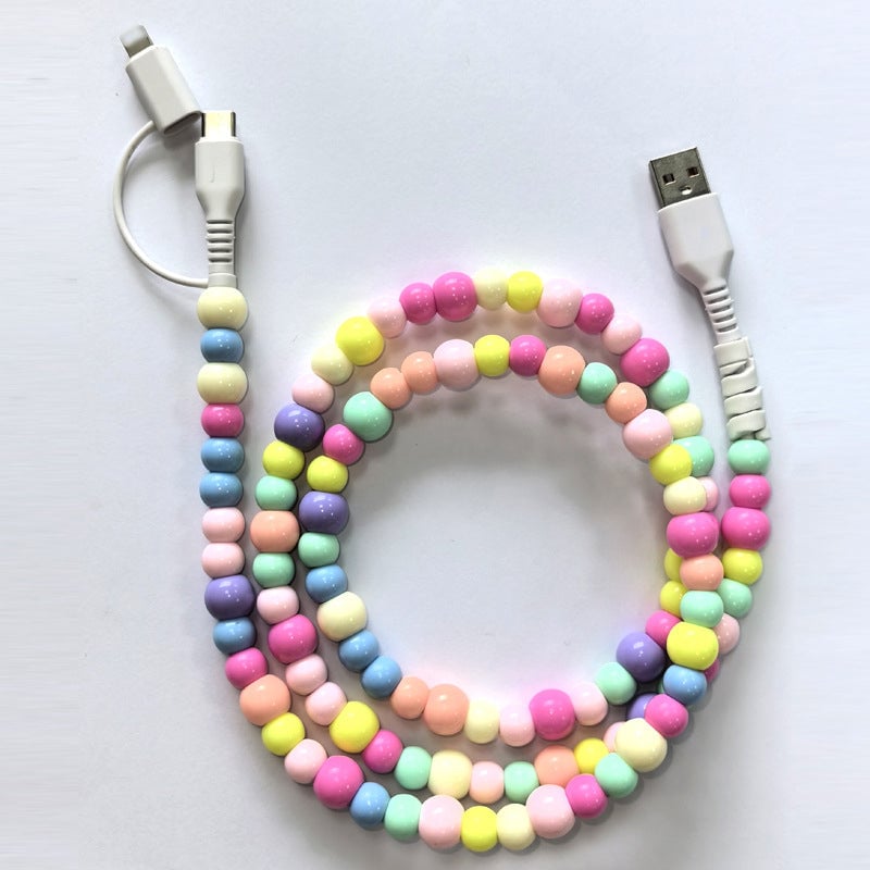 BowLift | Creative Beaded 2-in-1 Data Cable
