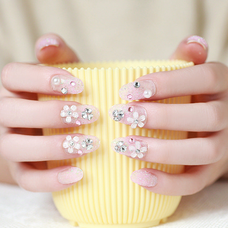 Decorative Glittery Press-On Nail Tips