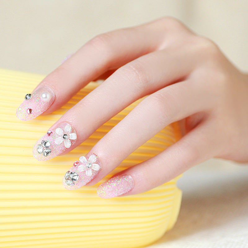 Decorative Glittery Press-On Nail Tips