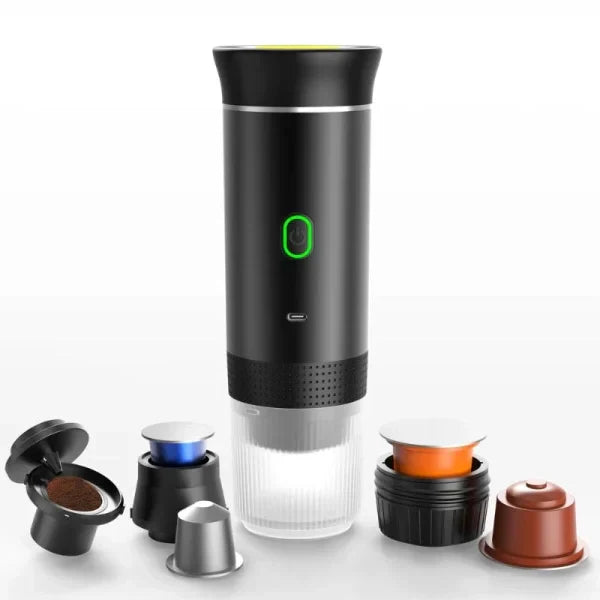 BowLift | Wireless Espresso Coffee Machine Portable 3 in 1 Coffee Maker with Capsule and Powder