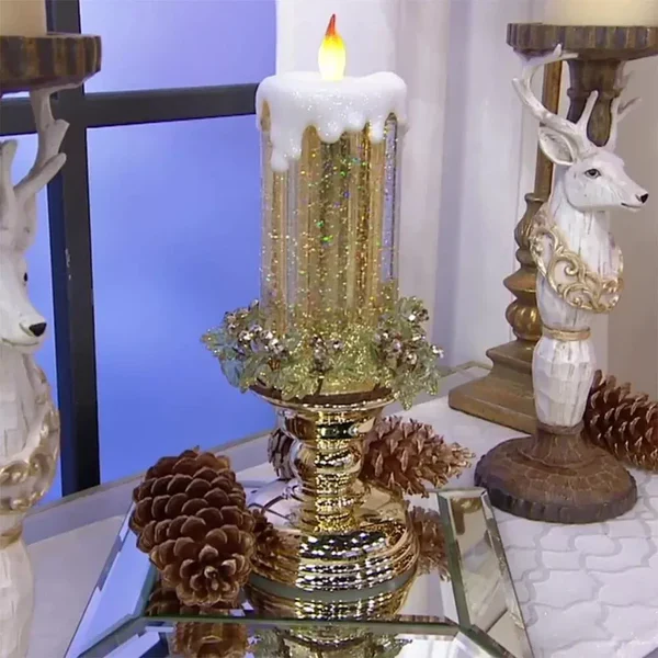 BowLift | LED Christmas Candles Rechargeable With Glitter