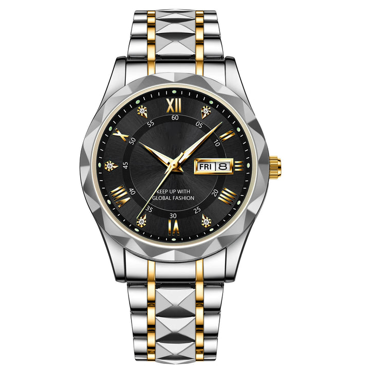 BowLift | Waterproof Luminous Stainless Steel Two-tone Quartz Men's Watch