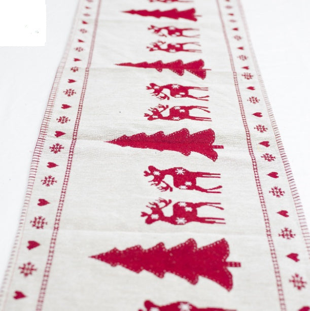BowLift | Christmas Elk Snowman Table Runner Merry Christmas Decorations