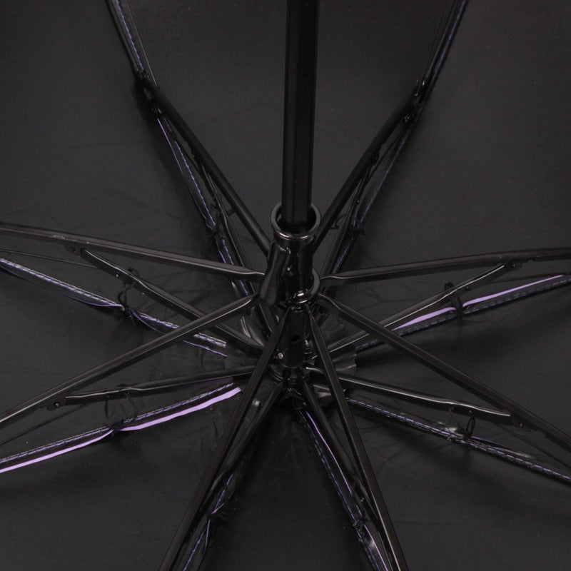 Women’s creative folding umbrella with elegant wave Bowlift