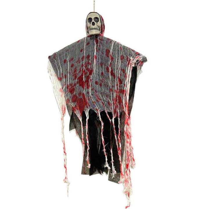 BowLift | Halloween Hanging Decoration – Blood Red Luminous Skull Ghost