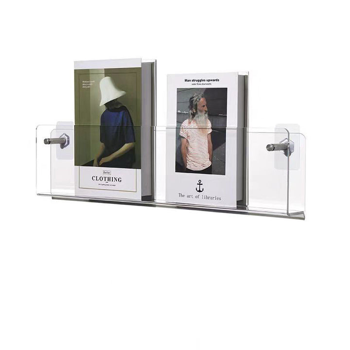 Acrylic Transparent Display Rack Wall-Hanging Bookshelf Wall Storage Shelf
