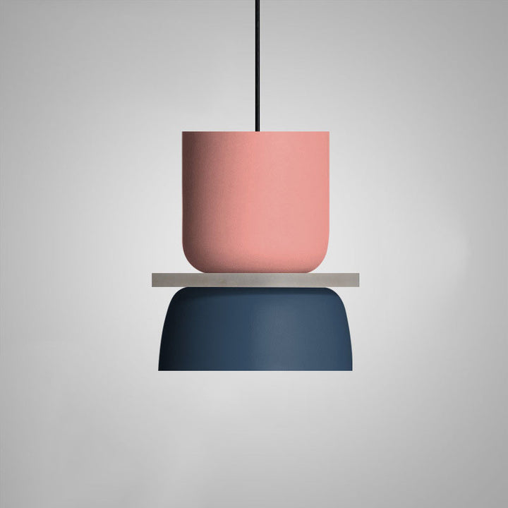 Simple Nordic Dining Hall Lamp High-level Living Room Chandelier Macaron Acrylic