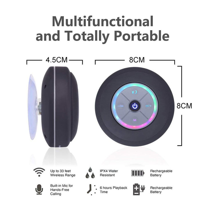 BowLift | Waterproof Bluetooth Speaker with LED Lights