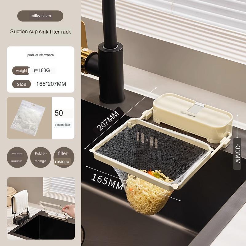 BowLift | Suction Cup Kitchen Sink Filter Rack