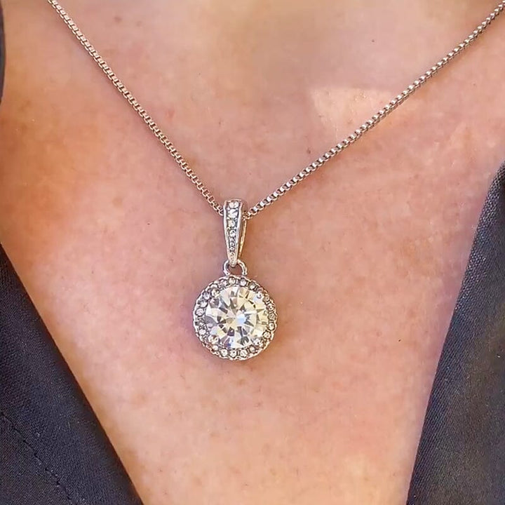 BowLift | To my soulmate sparkling round necklace