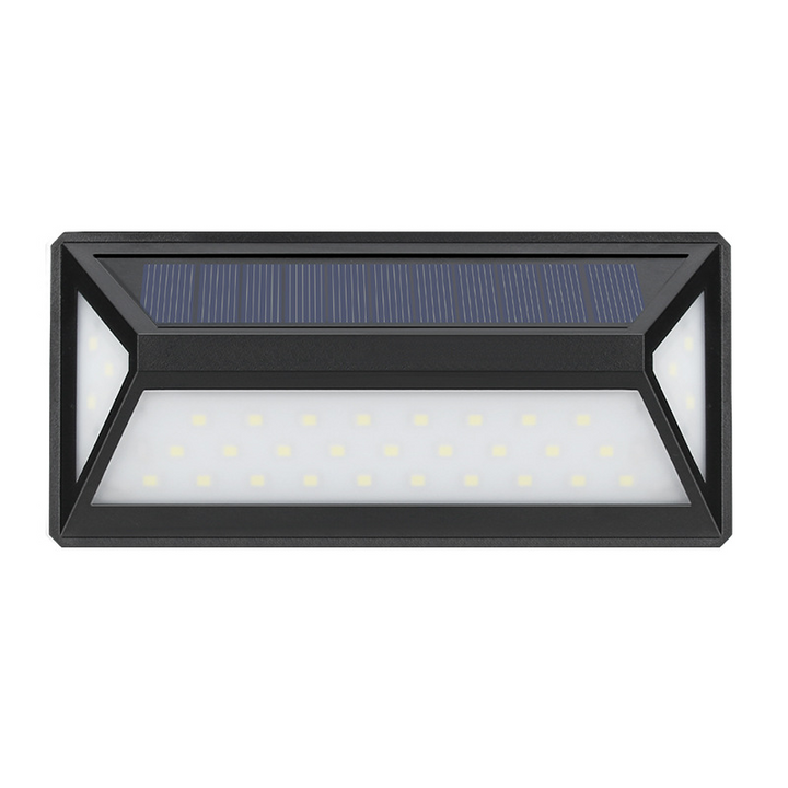 Solar LED Outdoor Wall Light with Motion Sensor and Waterproof Housing