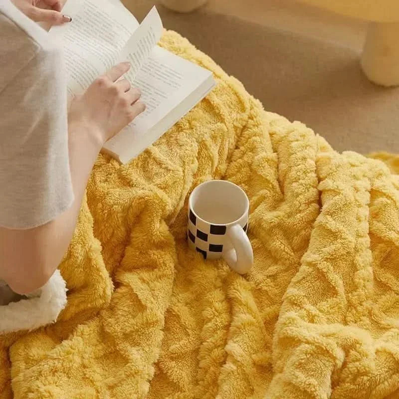 BowLift | Thick Lambswool Fleece Winter Blanket Soft Warm Throw