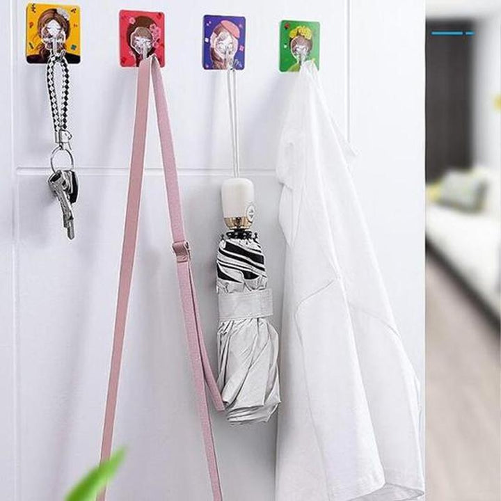 Self-Adhesive Wall Hooks, 10/20/30-Piece Options