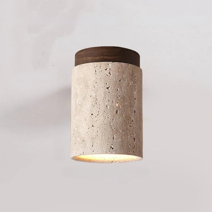 BowLift | ÉclatPierre – Elegant Travertine Recessed LED Light