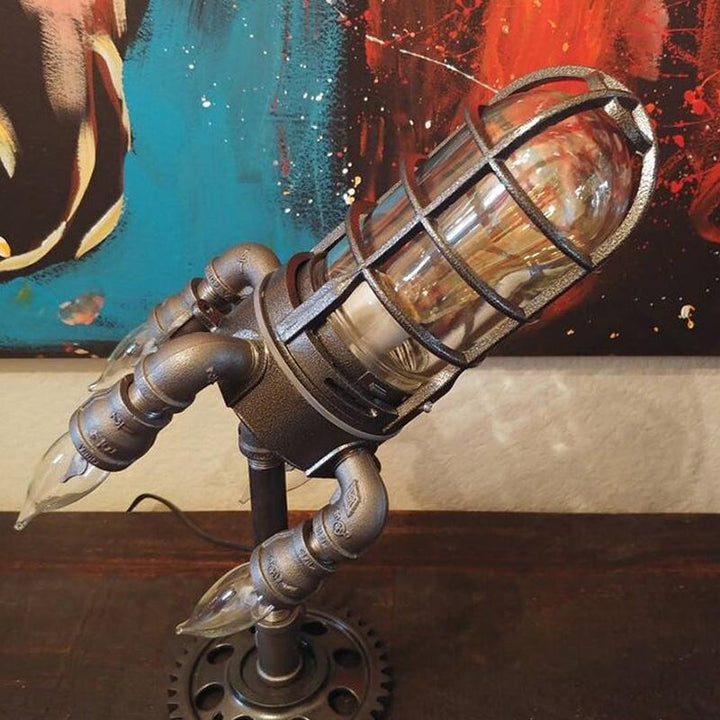 BowLift | Steampunk Rocket Lamp