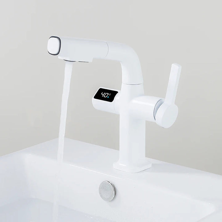 BowLift | Elegant House Brass Aqua View Bathroom Digital Faucet