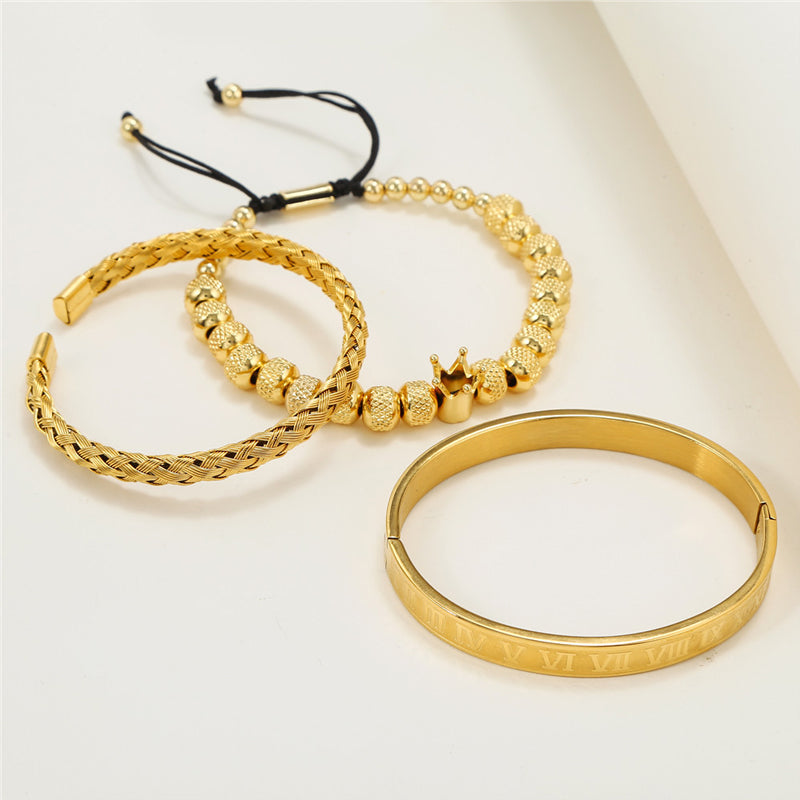 BowLift | Crown Braided Letter Bracelet